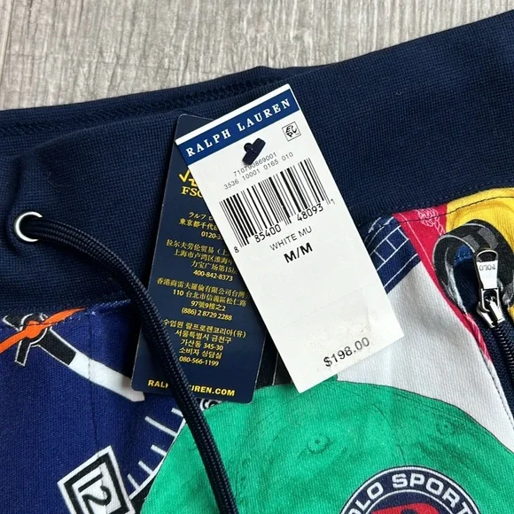 Polo Ralph Lauren Oceans Challenge 12m‎ Yacht Nautical Collage Pants Jogger M